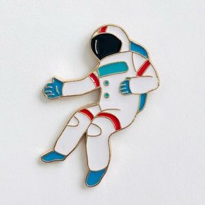 8/$40 Floating Space Astronaut Enamel Pin